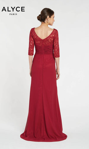 UNK-27234. Long, V-Neck, Straight, V Shaped Back image 1