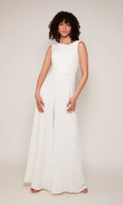 UNK-70052. Short, V-neck, Jumpsuit, Closed Back image 0