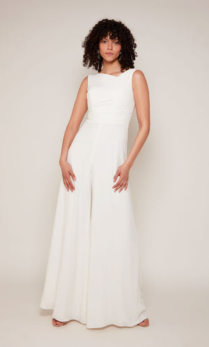 UNK-70052. Short, V-neck, Jumpsuit, Closed Back image 0