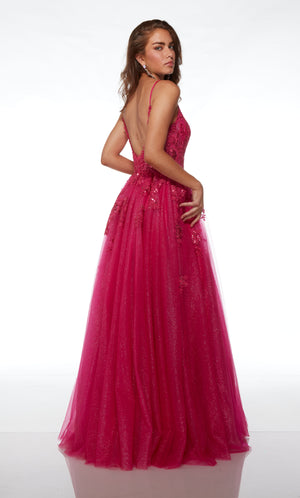 UNK-61722. Long, Plunging Neckline, A-line image 1