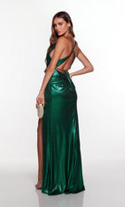 UNK-61425. Long, Plunging Neckline, Straight image 1