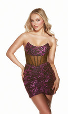 UNK-4860. Short, Strapless, Straight, Closed Back image 0
