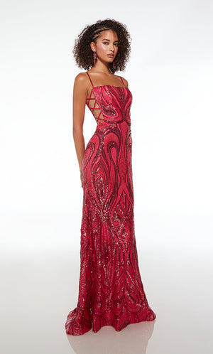 UNK-61563. Long, Square Neckline, Fit N Flare image 5