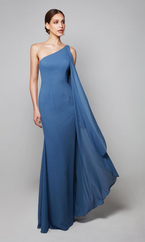 UNK-27603. Long, One Shoulder, Straight, Closed Back image 2