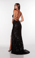 UNK-61377. Long, Plunging Neckline, Straight image 1