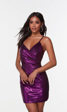UNK-4532. Short, V-neck, Straight, V Shaped Back image 3