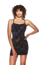 UNK-4935. Short, Scoop Neck, Straight, Strappy Back image 2