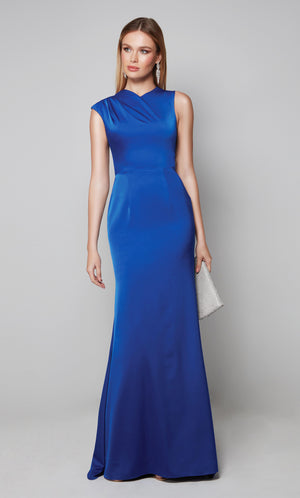 UNK-27598. Long, High Neck, Straight, Closed Back image 6