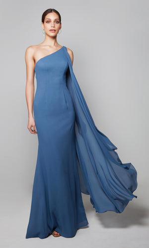 UNK-27603. Long, One Shoulder, Straight, Closed Back image 4