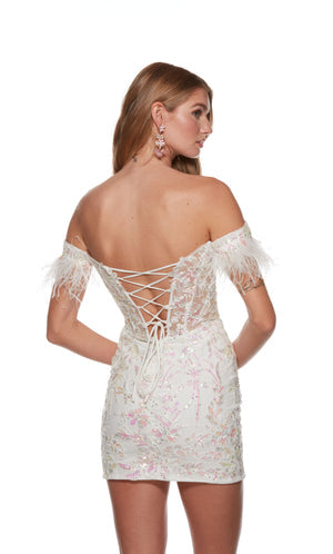 UNK-4662. Short, Off The Shoulder, Straight image 1