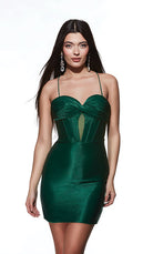 UNK-4924. Short, Sweetheart Neckline, Straight image 9