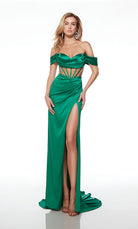UNK-61572. Long, Off The Shoulder, Straight, Open Back image 4