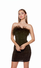 UNK-4728. Short, Strapless, Straight, Closed Back image 6