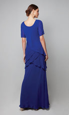 UNK-27593. Long, Scoop Neck, Straight, Closed Back image 1