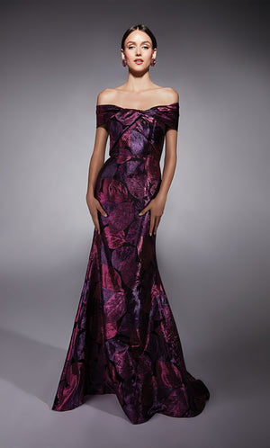 UNK-27702. Long, Off The Shoulder, Fit N Flare image 0