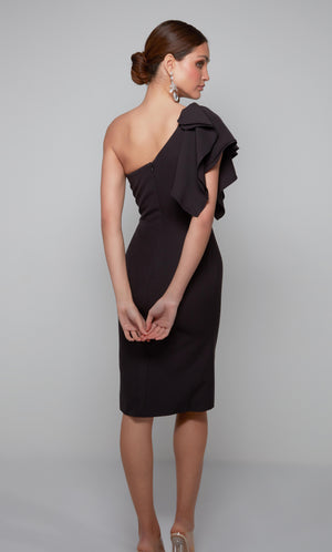 UNK-70005. Short, One Shoulder, Straight, Closed Back image 2