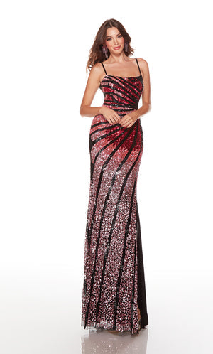 UNK-61365. Long, Square Neckline, Straight, Cutout Back image 4