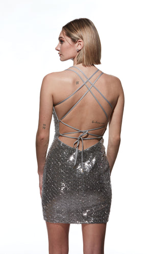 UNK-4810. Short, Plunging Neckline, Straight image 9