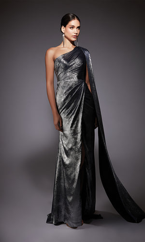 UNK-27753. Long, One Shoulder, Straight, Closed Back image 2