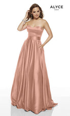 UNK-1427. Long, Strapless, A-line image 3