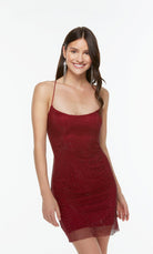 UNK-4244. Short, Scoop Neck, Straight image 11