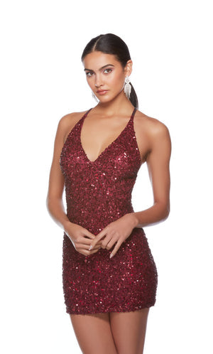 UNK-84001. Short, V Neckline, Straight, Strappy Back image 34