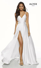 UNK-60453. Long, V-Neck, Flowy, Cutout Back image 7