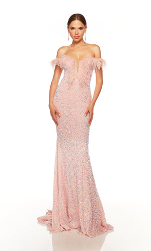 UNK-61373. Long, Off The Shoulder, Fit N Flare image 6