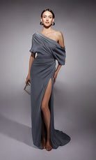 UNK-27748. Long, One Shoulder, Straight, Closed Back image 2