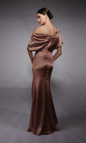 UNK-27721. Long, One Shoulder, Straight, Closed Back image 3