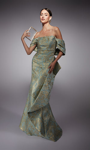 UNK-27750. Long, Off The Shoulder, Fit N Flare image 4