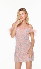 UNK-4606. Short, Off The Shoulder, Straight image 6