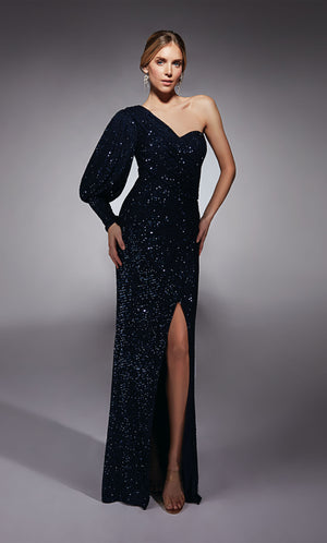 UNK-27742. Long, One Shoulder, Straight, Closed Back image 0