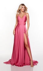 UNK-61460. Long, V Neck, Flowy, Strappy Back image 8