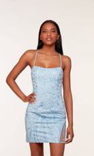 UNK-4615. Short, Scoop Neck, Straight, Strappy Back image 4