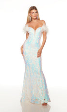 UNK-61331. Long, Off The Shoulder, Fit N Flare image 7