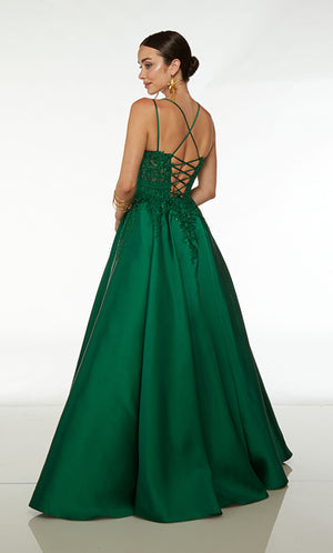 UNK-61570. Long, Plunging Neckline, Ballgown image 1