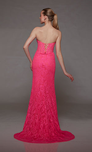 UNK-1804. Long, Sweetheart Neckline, Straight image 1