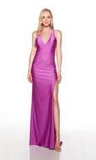 UNK-61446. Long, Plunging Neckline, Straight image 3