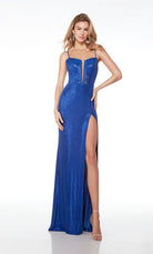 UNK-61499. Long, Plunging Neckline, Straight, Open Back image 11