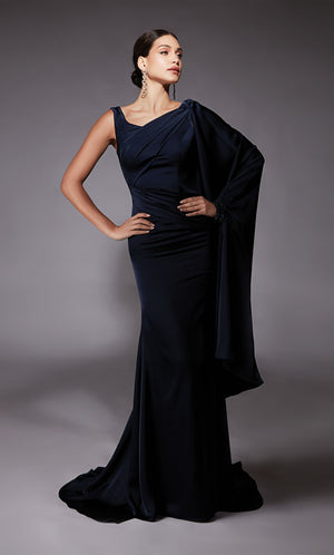 UNK-27722. Long, Scoop Neck, Straight, Closed Back image 0