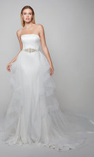 UNK-7025. Detachable Tulle Train. Bridal. image 1