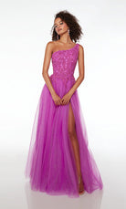 UNK-61624. Long, One Shoulder, Medium Fullness image 4