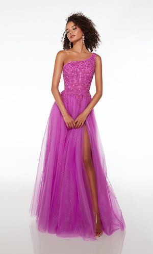 UNK-61624. Long, One Shoulder, Medium Fullness image 4