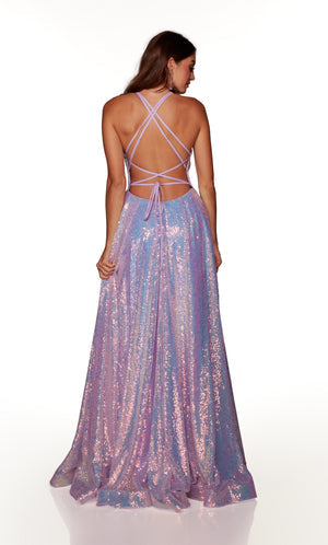 UNK-61398. Long, Plunging Neckline, A-line image 7