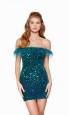 UNK-4606. Short, Off The Shoulder, Straight image 7