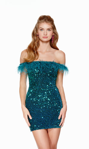 UNK-4606. Short, Off The Shoulder, Straight image 7