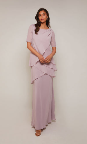 UNK-27593. Long, Scoop Neck, Straight, Closed Back image 4