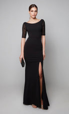 UNK-27628. Long, Scoop Neck, Straight, Closed Back image 3