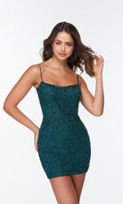 UNK-4509. Short, Square Neckline, Straight image 3